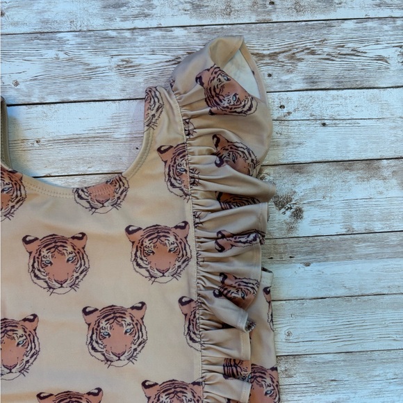 Kate Quinn Ruffle Front Tiger Swimsuit - Picture 4 of 5